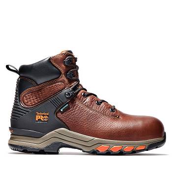 Timberland Férfi PRO Hypercharge 6" Comp Toe Vízálló Bakancs Gesztenyebarna